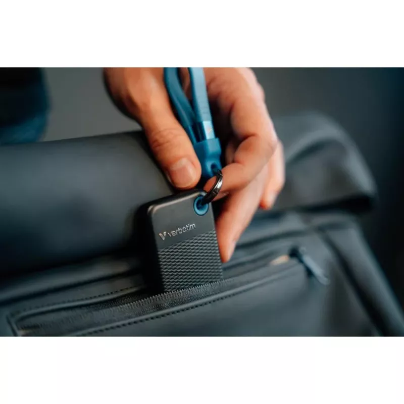 Verbatim Pocket SSD 256GB USB 3.2 Gen 2 Type-C disco rígido externo de estado sólido, preto/azul 32416