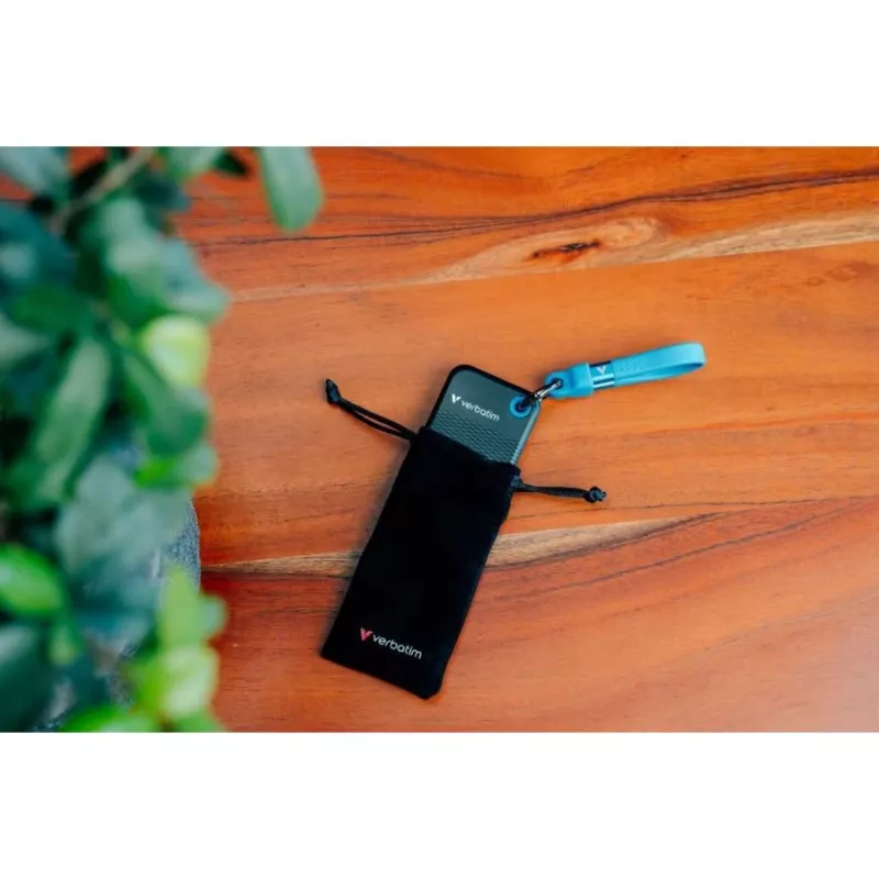 Verbatim Pocket SSD 512GB USB 3.2 Gen 2 Type-C disco rígido externo de estado sólido, preto/azul 32283