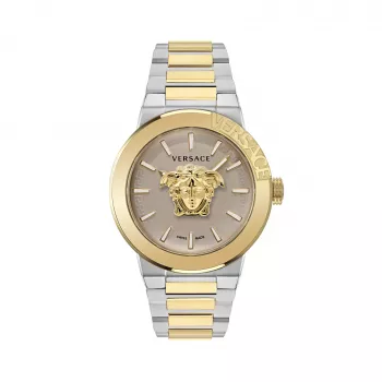 Relógio de homem VERSACE VE7E00423 43mm cronógrafo de quartzo suíço aço inoxidável mostrador azul