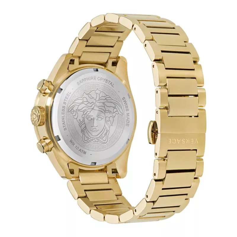 Relógio cronógrafo de quartzo suíço de homem Versace VE6K00523 43mm