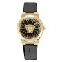 VERSACE V-Motif Relógio de pulso de quartzo suíço para mulher VE3F00222 38mm prateado aço inoxidável