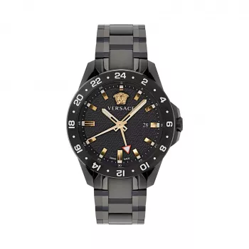 VERSACE V-Race Relógio Cronógrafo Homem Swiss-Quartz VE2W00622 45mm Aço Inoxidável