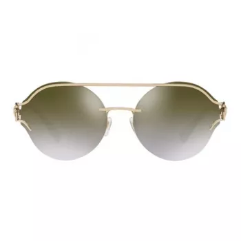 VERSACE VE2184-12526U Óculos de sol de mulher - Armação dourada clara, lentes castanhas degradê