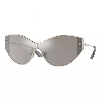 Óculos de sol de mulher VERSACE VE2239-12526G armação dourada lentes cinzentas espelhadas 147mm