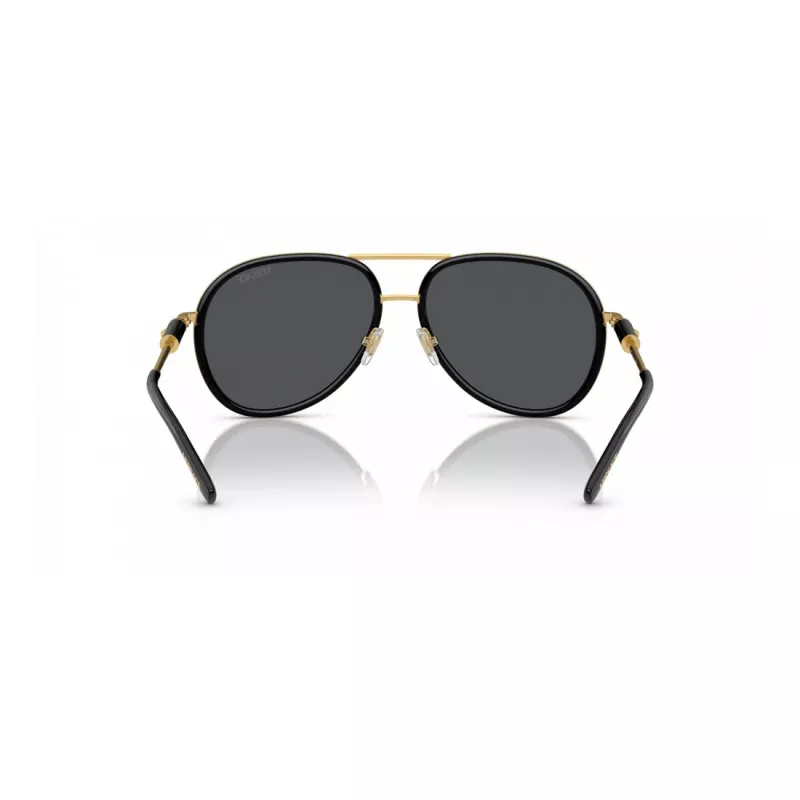 Óculos de sol VERSACE VE2260-100287 unissexo armação dourada lentes cinzentas 60/16/140 mm