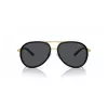 Óculos de sol VERSACE VE2260-100287 unissexo armação dourada lentes cinzentas 60/16/140 mm