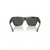 Óculos de sol retangulares de homem VERSACE VE4464-545687, armação cinzenta transparente, lentes cinzento-escuro, 52 mm