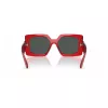 VERSACE VE4478U550087 Óculos de sol de mulher - Armação de acetato preta, lentes de policarbonato cinzentas, largura da lente 55 mm, proteção 100% UV400