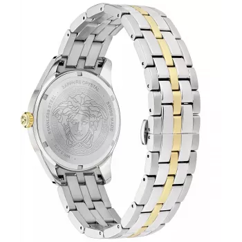 Relógio de homem Versace VE7C00623 41mm aço inoxidável mostrador azul cronógrafo