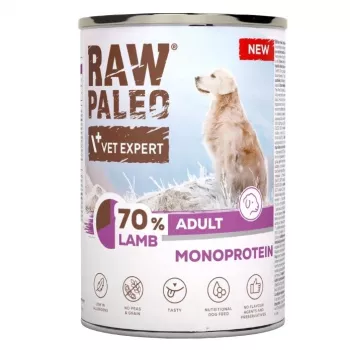 VETEXPERT Raw Paleo Comida húmida de borrego para cães 400g