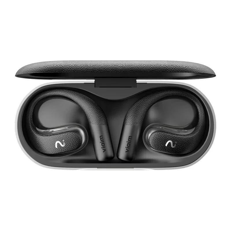 VIAIM Open Note Auriculares AI com gravador de voz, Preto