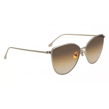 Óculos de sol gatinho Victoria Beckham VB209S-708 para mulher Havana/dourado 59mm