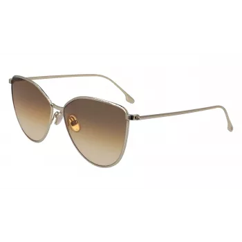 Óculos de sol gatinho Victoria Beckham VB209S-708 para mulher Havana/dourado 59mm