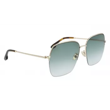 Óculos de sol de mulher Victoria Beckham VB214SA-700 - Armação de acetato havana, lentes degradê castanhas, 61 mm
