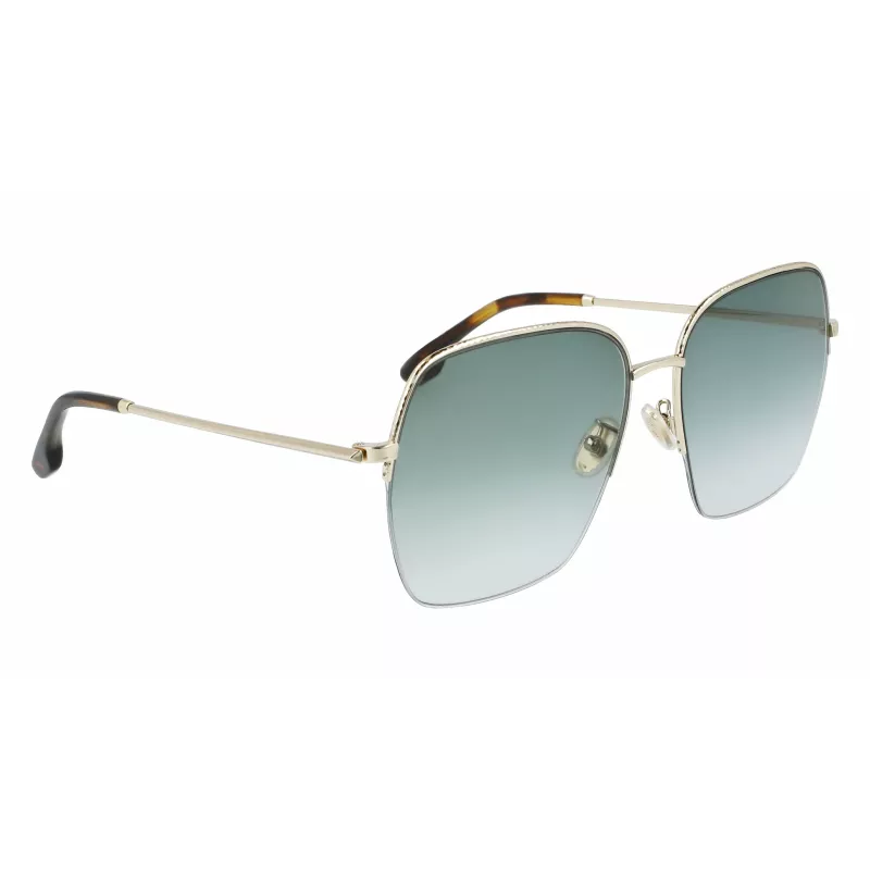 Óculos de sol de mulher Victoria Beckham VB214SA-700 - Armação de acetato havana, lentes degradê castanhas, 61 mm