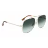 Victoria Beckham VB215S-700 Óculos de sol para mulher - Armação dourada, lentes castanhas degradê, 59 mm