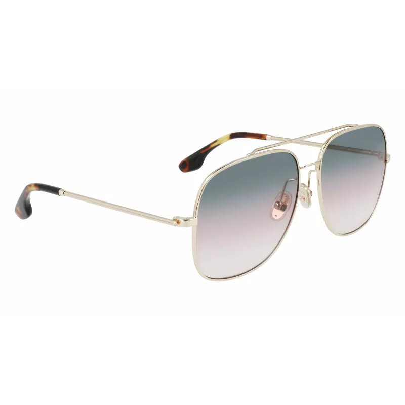 Óculos de sol quadrados de mulher Victoria Beckham VB215S-756 acetato Havana 59mm