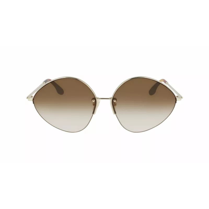 Óculos de sol Victoria Beckham VB220S-702 mulher oversize quadrados dourado castanho degradê 64mm