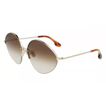 Óculos de sol Victoria Beckham VB220S-702 mulher oversize quadrados dourado castanho degradê 64mm