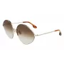 Óculos de sol Victoria Beckham VB220S-702 mulher oversize quadrados dourado castanho degradê 64mm