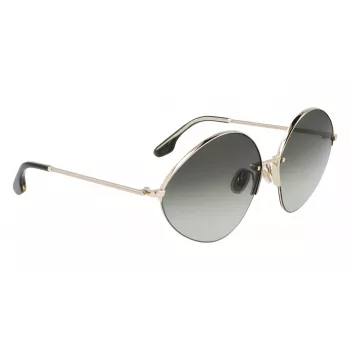 Óculos de sol de mulher Victoria Beckham VB220S-713 dourado marrom degradê borboleta
