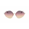 Victoria Beckham VB220S-732 óculos de sol de mulher armação dourada lentes castanho degradê 64 mm