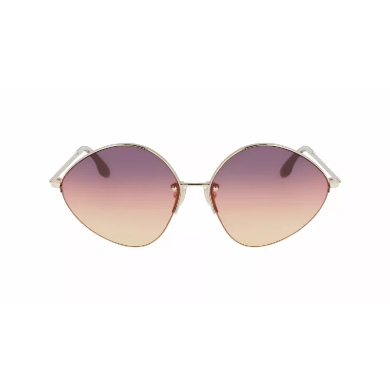 Victoria Beckham VB220S-732 óculos de sol de mulher armação dourada lentes castanho degradê 64 mm