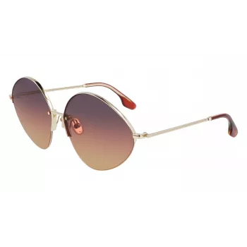 Victoria Beckham VB220S-732 óculos de sol de mulher armação dourada lentes castanho degradê 64 mm