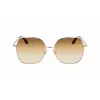 Óculos de sol Victoria Beckham VB223S-708 mulher - armação de acetato Havana, lentes de policarbonato castanhas, 56 mm