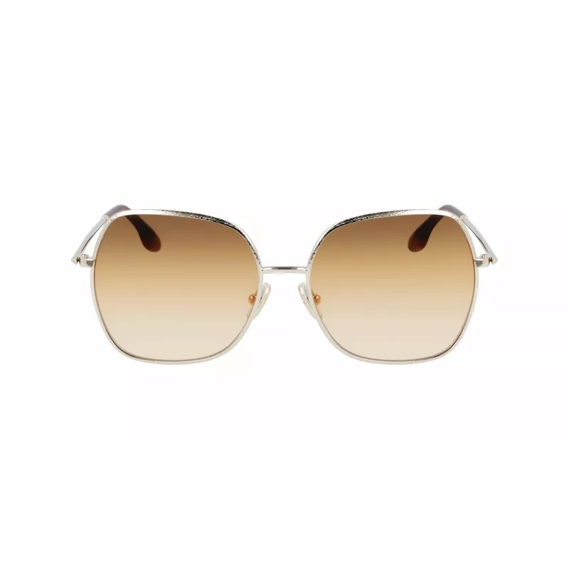 Óculos de sol Victoria Beckham VB223S-708 mulher - armação de acetato Havana, lentes de policarbonato castanhas, 56 mm