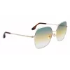 Óculos de sol Victoria Beckham VB223S-727 mulher Havana acetato armação quadrada castanho lentes degradê 56mm