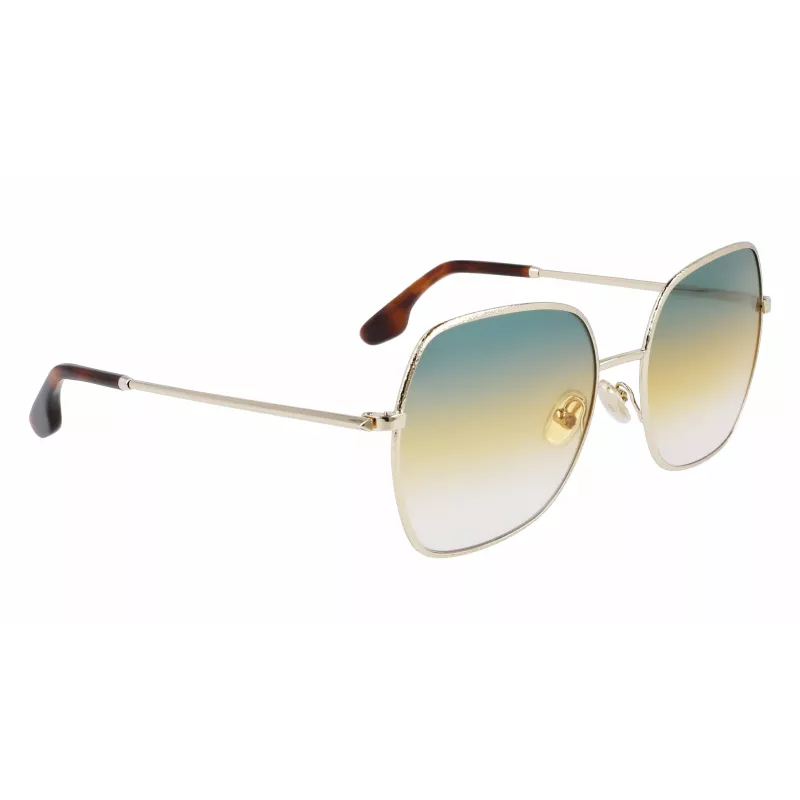 Óculos de sol Victoria Beckham VB223S-727 mulher Havana acetato armação quadrada castanho lentes degradê 56mm