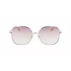 Óculos de sol de mulher Victoria Beckham VB223S-728 em metal dourado e castanho degradê 56mm