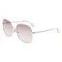 Óculos de sol de mulher Victoria Beckham VB223S-728 em metal dourado e castanho degradê 56mm