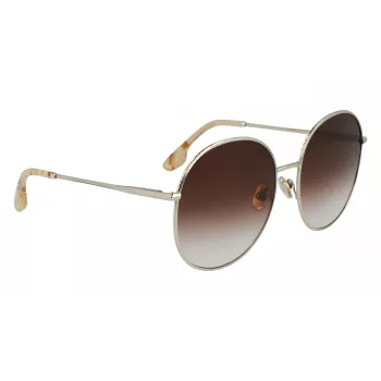 Óculos de sol de mulher Victoria Beckham VB224S-702 ouro/havana castanho degradê 59mm