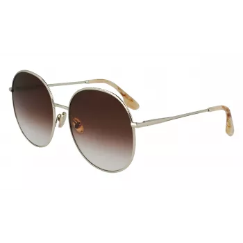 Óculos de sol de mulher Victoria Beckham VB224S-702 ouro/havana castanho degradê 59mm