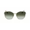 Óculos de sol de mulher Victoria Beckham VB225S-700 ouro metal castanho degradê piloto
