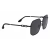 Óculos de sol de mulher Victoria Beckham VB232S-001 - armação preta, lentes cinzentas gradiente, 58 mm