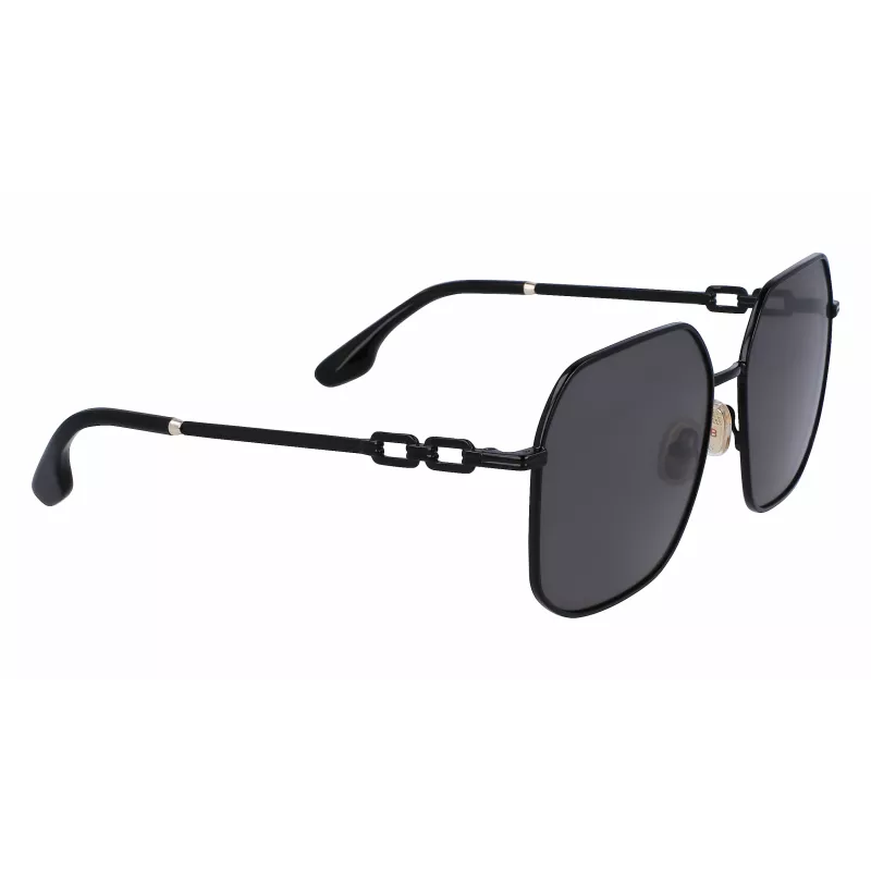 Óculos de sol de mulher Victoria Beckham VB232S-001 - armação preta, lentes cinzentas gradiente, 58 mm