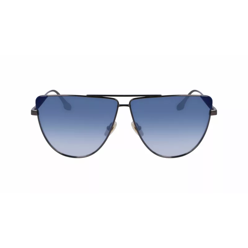 Óculos de sol de mulher Victoria Beckham VB239S6309319 formato quadrado oversize acetato preto lentes cinzentas degradê 63mm