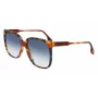 Victoria Beckham VB610SCB-212 óculos de sol de mulher Havana acetato armação borboleta lentes castanho degradê 59mm