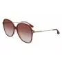Óculos de sol de mulher Victoria Beckham VB613S-607 em forma de olho de gato - Havana/marrom degradê 59 mm
