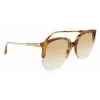 Victoria Beckham VB617S-222 óculos de sol de mulher oversize borboleta Havana acetato castanho degradê
