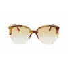 Victoria Beckham VB617S-222 óculos de sol de mulher oversize borboleta Havana acetato castanho degradê