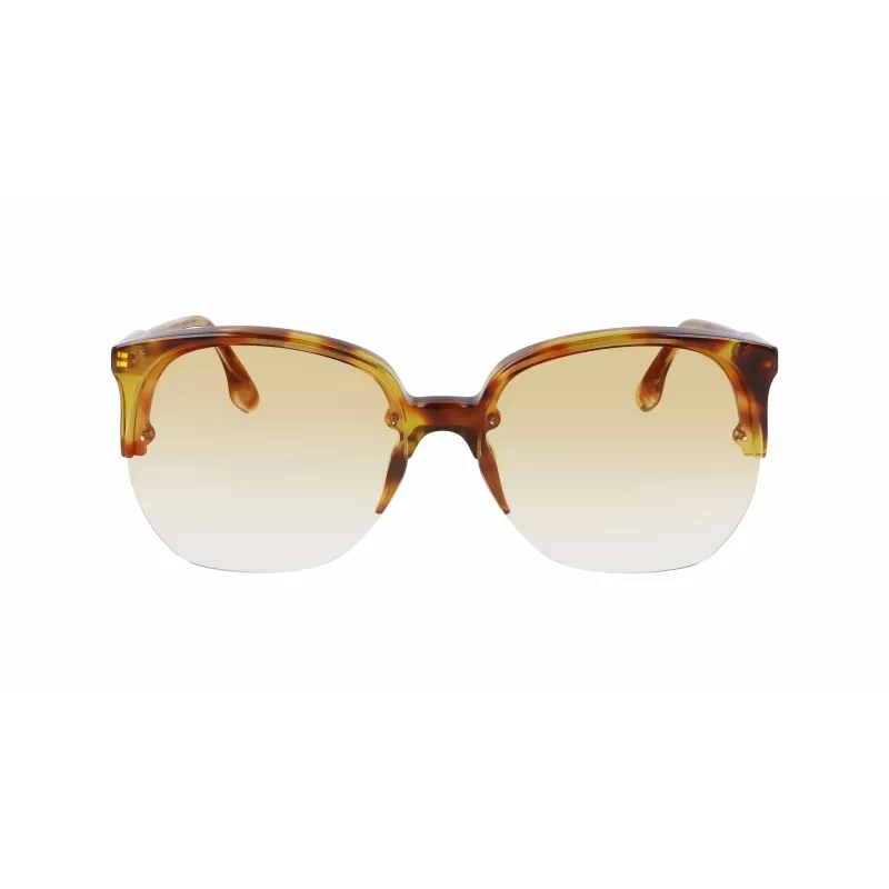 Victoria Beckham VB617S-222 óculos de sol de mulher oversize borboleta Havana acetato castanho degradê