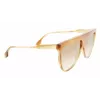 Óculos de sol de mulher Victoria Beckham VB619S6509774 aviador armação dourada lentes degradê castanhas 65 mm