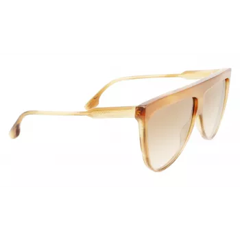 Óculos de sol de mulher Victoria Beckham VB619S6509774 aviador armação dourada lentes degradê castanhas 65 mm