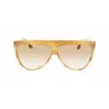 Óculos de sol de mulher Victoria Beckham VB619S6509774 aviador armação dourada lentes degradê castanhas 65 mm