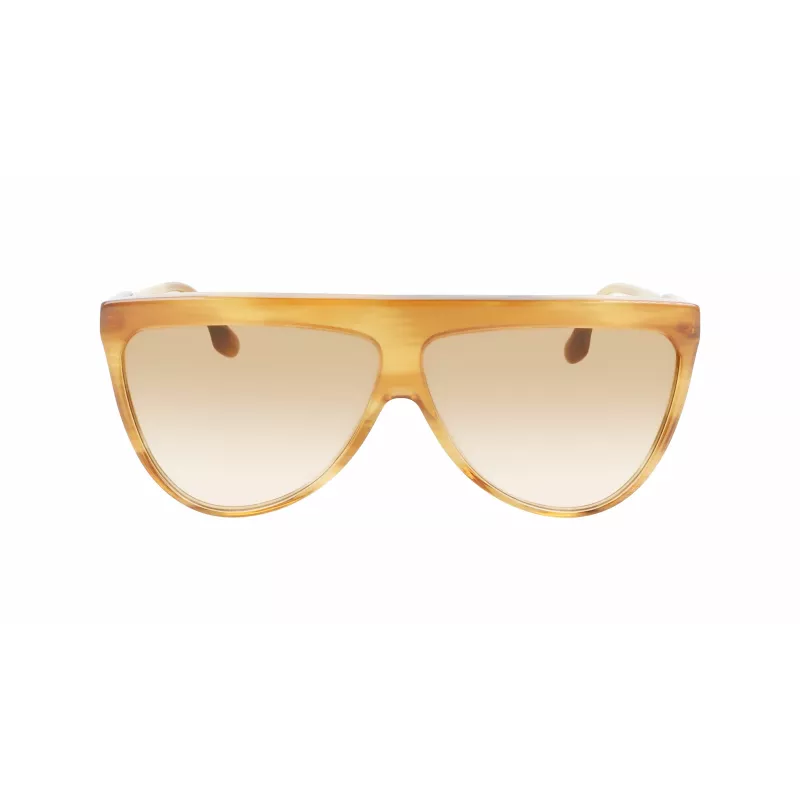 Óculos de sol de mulher Victoria Beckham VB619S6509774 aviador armação dourada lentes degradê castanhas 65 mm