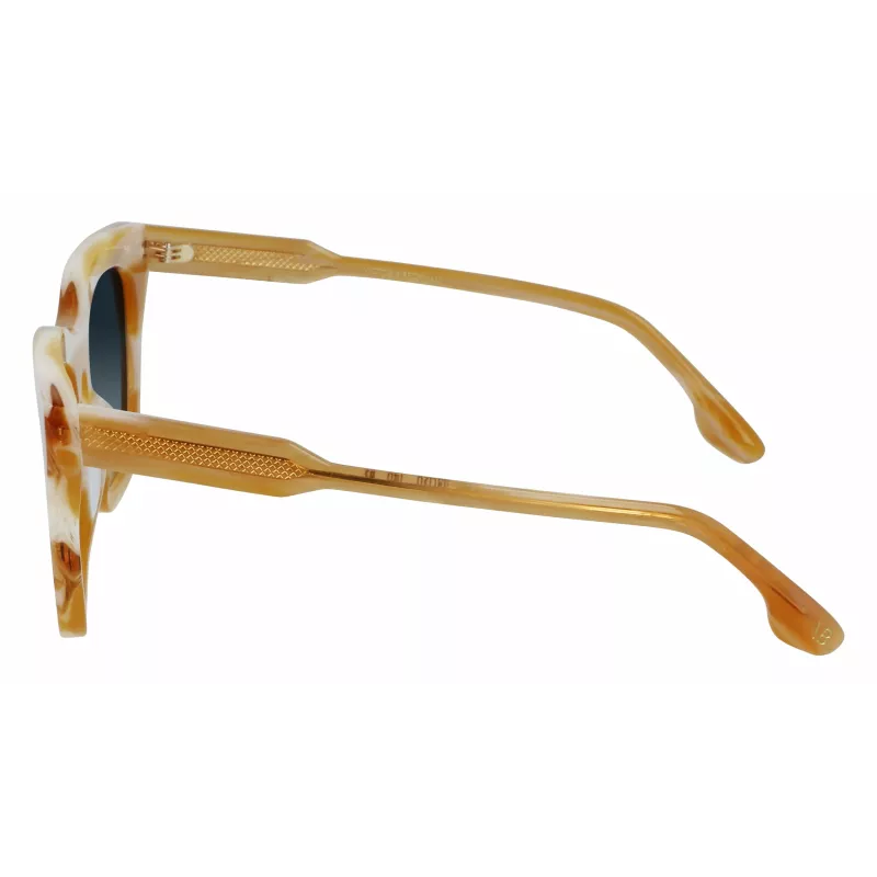 Victoria Beckham VB630S-774 Óculos de sol quadrados de mulher em acetato Havana Castanho Degradê 53mm